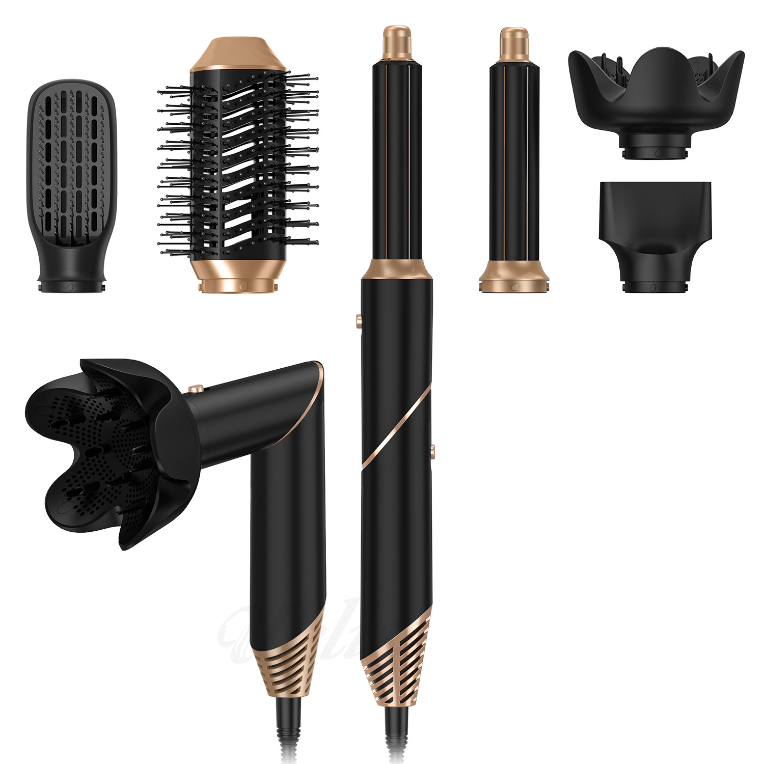 6 In 1 High Power Foldable Hot Air Hair Styler Dryer