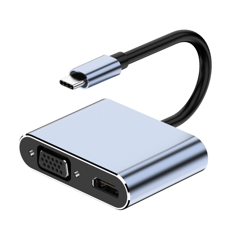 4 In 1 Type C Adapter Type-C To HDMI / VGA / USB 3.0 / USB C