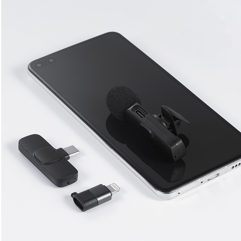  2 In 1 Microphone Wireless Recording Microphone Portable Mini Microphone