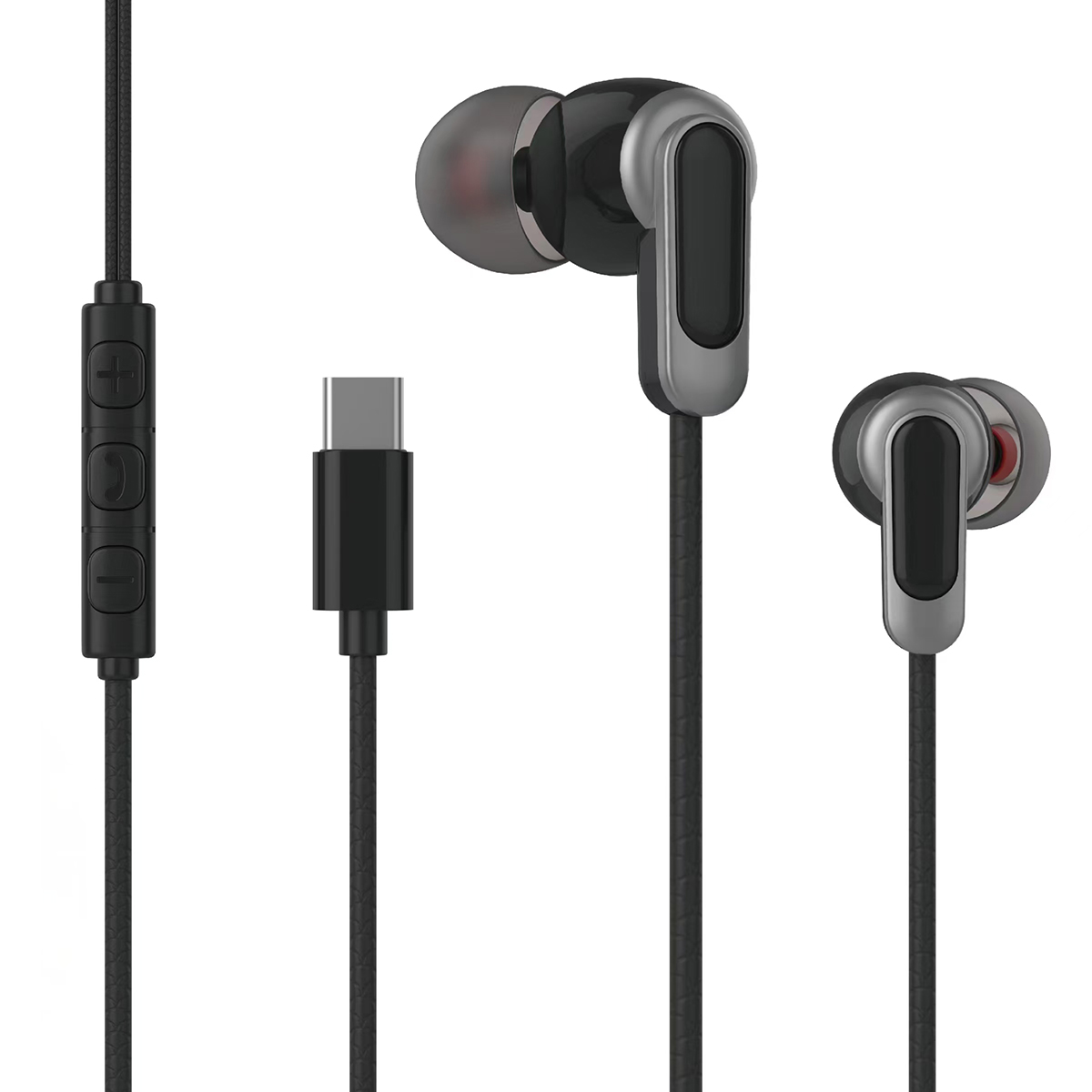 Type C Headphone Headset USB C Earphone With Mic Wired Headset