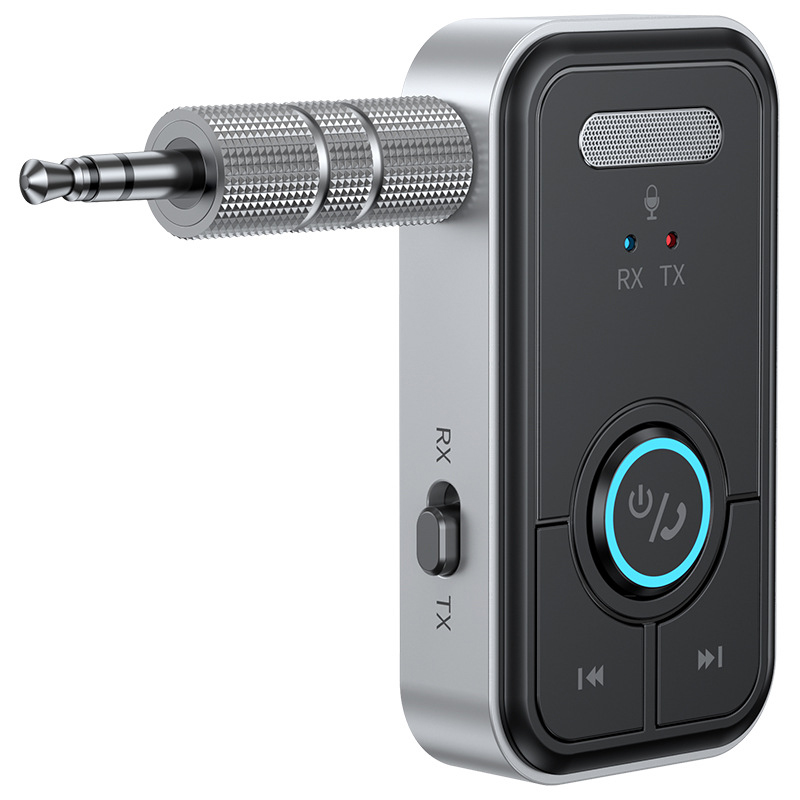 FM transmitter receiver 3.5mm AUX interface hands-free communication wireless car bluetooth Bluetooth 5.3 receiver adapter