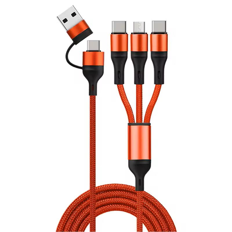 5 In 1 USB C To USB C Cable Charger 3 in 1 Charging USB Type C Cable Micro Phone Cord for Mobilephone Charging Cable