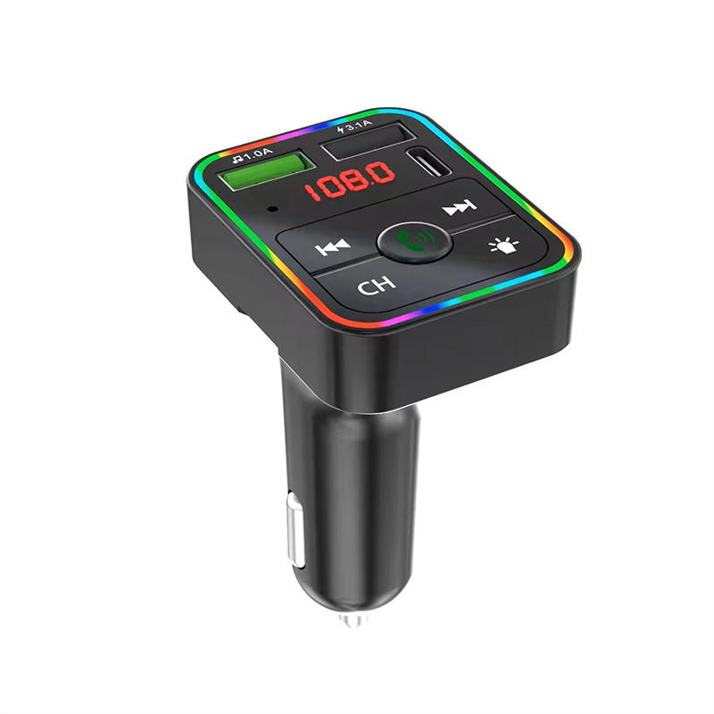 QC3.0 Hands-Free BT 5.3 Modulator Car Charger 5V3A Dual USB Universal Adapter Car MP3 Player Wireless FM Transmitter