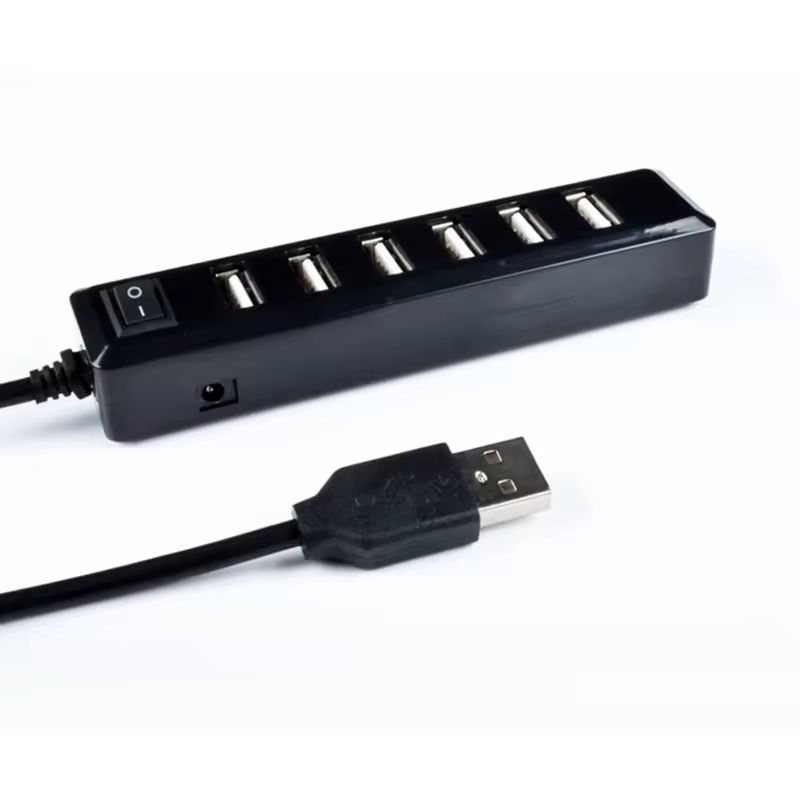 7 in 1 USB USB C HUB 3.0 2.0 8 Port Multi Splitter Adapter OTG with Switch
