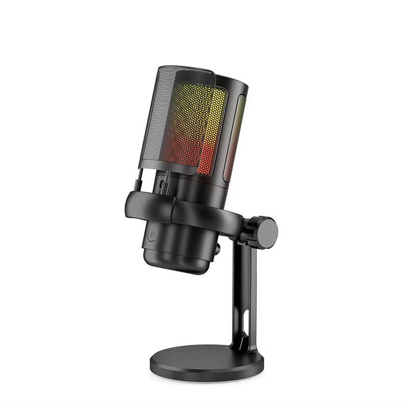 Gaming Mic Live Wired Gamer Microphone Recording Studio Microphone RGB Gaming Microphone For PC