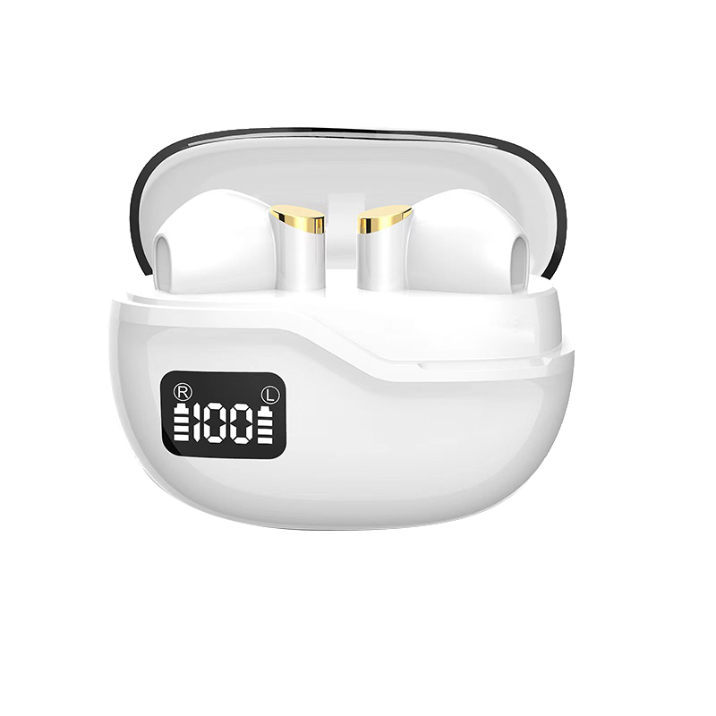 TWS sound Wireless Earbuds BT5.3 Waterproof ENC Headset HiFi Sound HD Call Display Type-C In-Ear