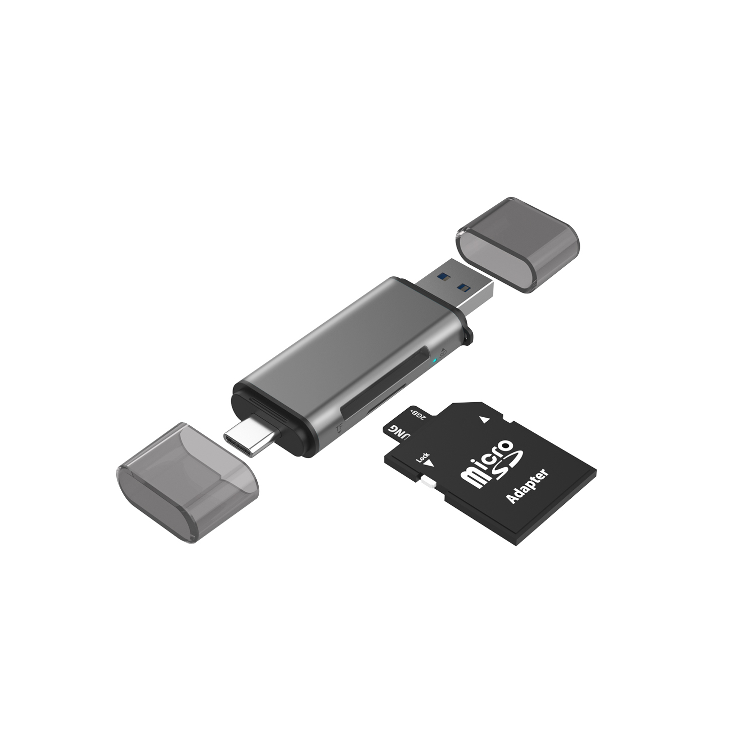 Latest Exclusive Private-Mold Adapter Series USB  2 in 1 Card Reader
