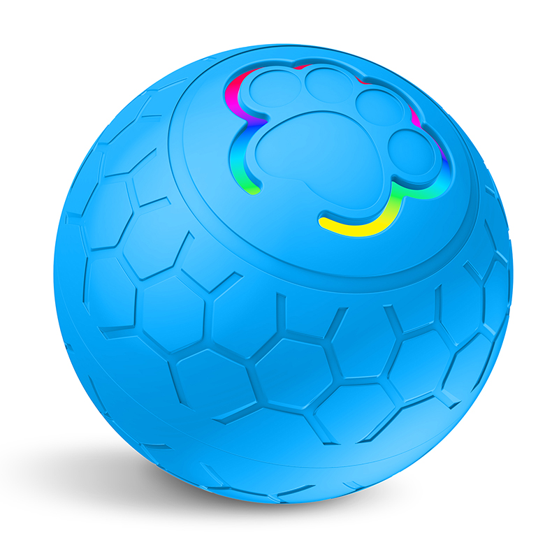 Interactive Dog Ball Toys, Activated Rolling Ball for Dogs with LED, Automatic Moving Bouncing Dog Ball Toys USB Rechargeable