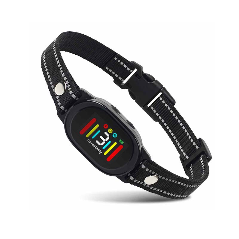 New Upgraded Color Screen Ip67 Device Beep And Vibration Mini Training Collar Anti Bark Collar No Shock Anti Bark Collar