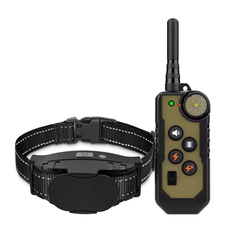 Rechargeable Waterproof Electric Dog Training Collar 4 Training Modes 1000FT Dog Shock E Collar with Remote for 15-100lbs Dogs